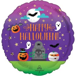 Palloncino in Mylar Spooky Halloween h 43 cm