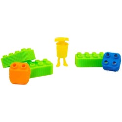 Grandi Giochi - Play Doh Blocks, Set Lettere e Numeri 24 Pezzi con Costruzioni e Pasta da Modellare, Pld04000