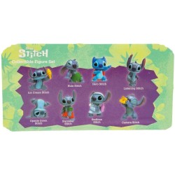 Grandi Giochi - Stitch Collectible 8 Figure Set Mini Personaggi Assortiti, 8 Modelli da 6 cm