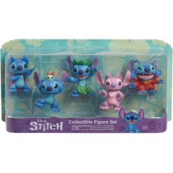 Giochi Preziosi - Stitch, Cofanetto 5 statuette, 7,5 cm, Giocattoli per Bambini dai 3 anni in su, TTC16