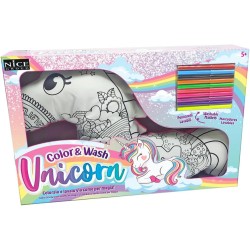 Nice Group - Unicorn Color Me Plush, Cuscino Unicorno Colorabile per Bambini, 16999