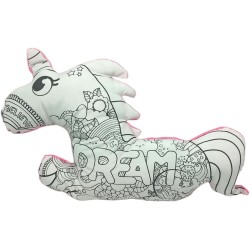 Nice Group - Unicorn Color Me Plush, Cuscino Unicorno Colorabile per Bambini, 16999