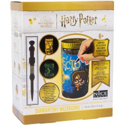 Nice Group - DIAMANTINY - Harry Potter - Wizarding Deco Lampada LED - Attività Crystal Art, Adesivo effetto 3D con Gemme Fluo - 