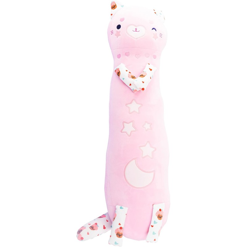 Nice Group - Peluche MOMOMI Kurai Mimi 80 cm, 1 Pupazzo Gatto Rosa - 48102