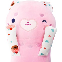 Nice Group - Peluche MOMOMI Kurai Mimi 80 cm, 1 Pupazzo Gatto Rosa - 48102