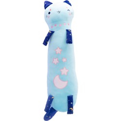 Nice Group - Peluche MOMOMI Kurai Fru 80 cm, 1 Pupazzo Gatto Azzurro - 48104