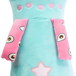 Nice Group - Peluche MOMOMI Kurai Kiki 80 cm, 1 Pupazzo Gatto Verde Tiffany - 48106