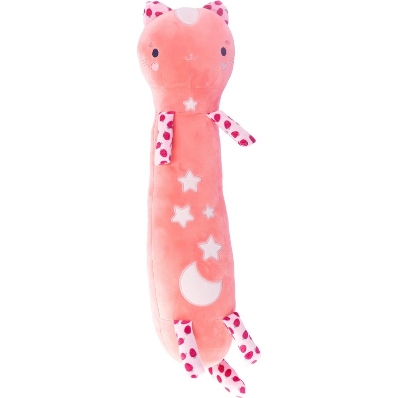 Nice Group - Peluche MOMOMI Cisai Yuki 60 cm, 1 Pupazzo Gatto Rosa Salmone - 48201