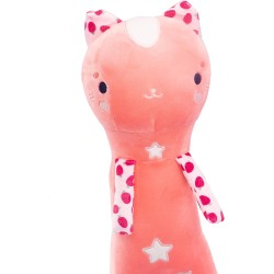 Nice Group - Peluche MOMOMI Cisai Yuki 60 cm, 1 Pupazzo Gatto Rosa Salmone - 48201