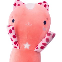 Nice Group - Peluche MOMOMI Cisai Yuki 60 cm, 1 Pupazzo Gatto Rosa Salmone - 48201
