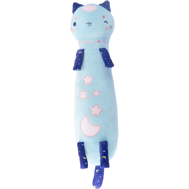 Nice Group - Peluche MOMOMI Cisai Fru 60 cm, 1 Pupazzo Gatto Azzurro - 48204