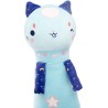 Nice Group - Peluche MOMOMI Cisai Fru 60 cm, 1 Pupazzo Gatto Azzurro - 48204