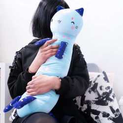 Nice Group - Peluche MOMOMI Cisai Fru 60 cm, 1 Pupazzo Gatto Azzurro - 48204