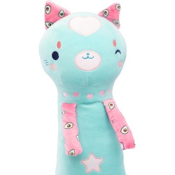 Nice Group - Peluche MOMOMI Cisai Kiki 60 cm, 1 Pupazzo Gatto Verde Tiffany - 48206
