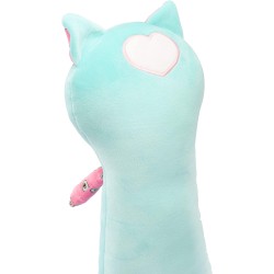 Nice Group - Peluche MOMOMI Cisai Kiki 60 cm, 1 Pupazzo Gatto Verde Tiffany - 48206