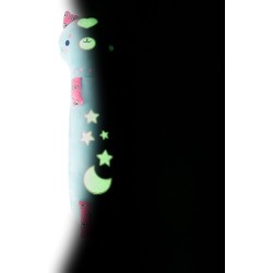 Nice Group - Peluche MOMOMI Cisai Kiki 60 cm, 1 Pupazzo Gatto Verde Tiffany - 48206