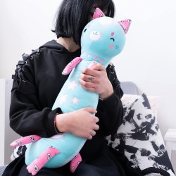 Nice Group - Peluche MOMOMI Cisai Kiki 60 cm, 1 Pupazzo Gatto Verde Tiffany - 48206