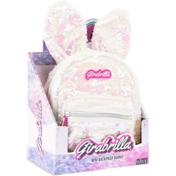 Nice Group - Girabrilla Zainetto Mini Backpack Rabbit Bunny Coniglietto Scintillante, colori assortiti, Poliestere - 02509