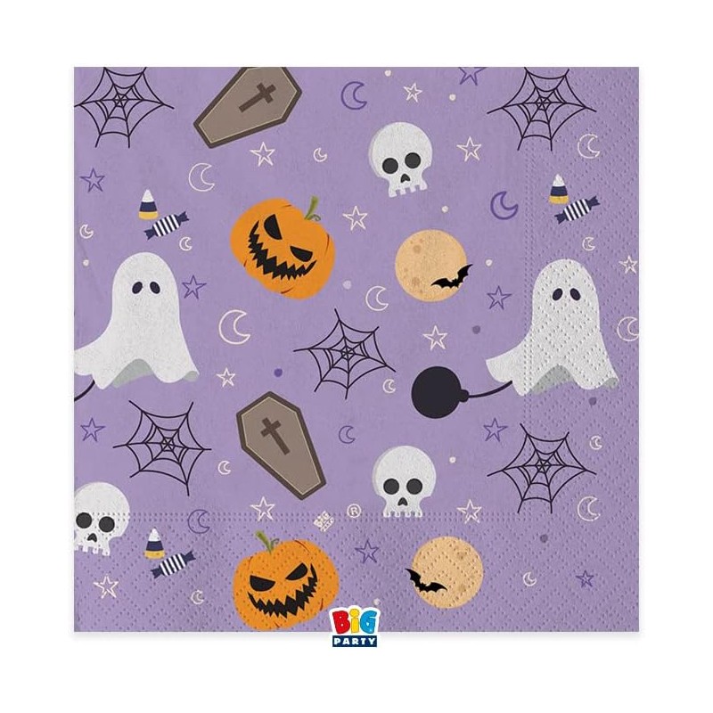 20 Tovaglioli in carta Happy Halloween 33 x 33 cm - DI75438