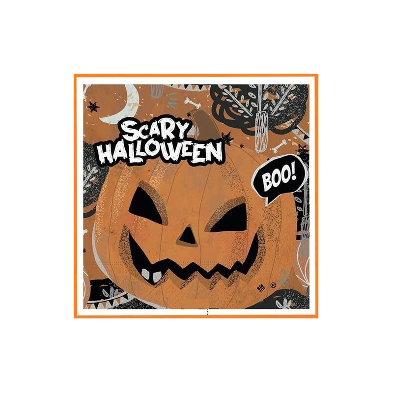20 Tovaglioli Scary Halloween 33 x 33 cm - DI75882