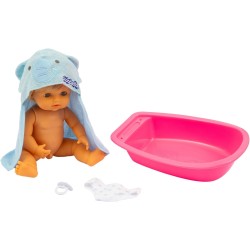 Giochi preziosi - Cicciobello Bath Fun, Bambola da 30 cm con Vaschetta, Accappatoio, Pannolino e Ciuccio - CCBD1000