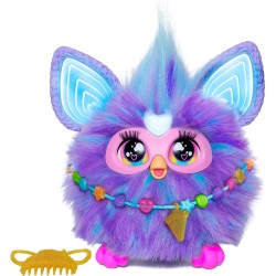 Hasbro - Furby Viola, Giocattolo interattivo con attivazione vocale, 15 Accessori di Moda, Giocattoli di Peluche elettronici ani