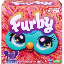 Hasbro - Furby Corallo, giocattolo interattivo a comando vocale, 15 accessori alla moda, peluche elettronico animatronico - F674