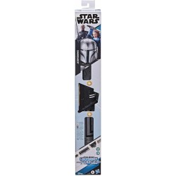 Hasbro - Star Wars Lightsaber Forge, Spada Laser Giocattolo Darksaber Nera, Allungabile ed Elettronica, per Roleplay Personalizz