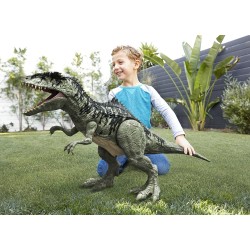 Mattel - Jurassic World - Dominion Gigantosaurus Super Colossale Action Figure, dinosauro extra large (1 m) - M03131