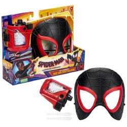 Hasbro - Marvel Spider-Man: Across the Spider-Verse Miles Morales Web-Shot Slinger Mask and Blaster Set - F3842
