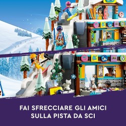 LEGO - Friends Pista da Sci e Baita, Set Sport Invernali, con Mini Bamboline di Liann, Aron e Zac e Figura Di Animale Fox, 41756