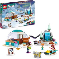 LEGO - Friends Vacanza in Igloo con Tenda da Campeggio, 2 Cani da Slitta, Mini Bamboline e Accessori, Giochi Invernali con la Fa