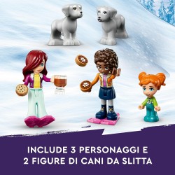 LEGO - Friends Vacanza in Igloo con Tenda da Campeggio, 2 Cani da Slitta, Mini Bamboline e Accessori, Giochi Invernali con la Fa