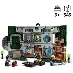 LEGO - Harry Potter La Casa di Serpeverde, giocattolo Castle con figurina Draco Malfoy, 76410