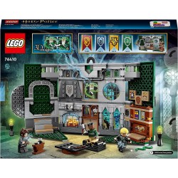 LEGO - Harry Potter La Casa di Serpeverde, giocattolo Castle con figurina Draco Malfoy, 76410