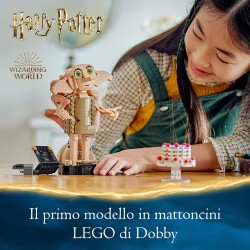 LEGO - Harry Potter Dobby l Elfo Domestico, da 8 Anni in su, Modello Snodabile di Personaggio Iconico, Gioco da Collezione, 7642