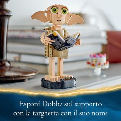 LEGO - Harry Potter Dobby l Elfo Domestico, da 8 Anni in su, Modello Snodabile di Personaggio Iconico, Gioco da Collezione, 7642
