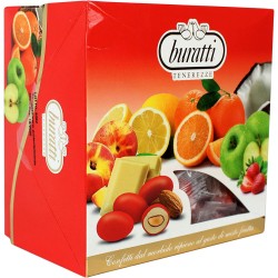 BURATTI Confetti Tenerezze Vassoio Misto Frutta Rosso - 500 gr.