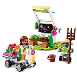 LEGO - Friends Il Giardino dei Fiori di Olivia, Playset con gli Attrezzi, il Robot Zobo e il Veicolo Giocattolo, 41425