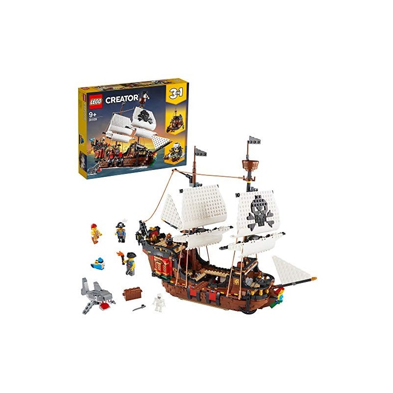 LEGO - Creator 3 in 1 Set da gioco Galeone dei pirati, 31109