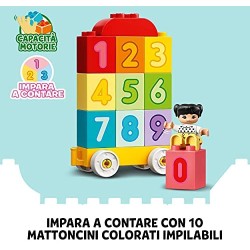 LEGO DUPLO - My First Treno dei Numeri Giocattolo - Impariamo a Contare, Giochi Educativi per Bambini dai 18 mesi in su, 10954
