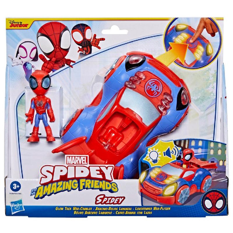 Hasbro - Veicoli con Luci Spidey Veicoli Luminosi Assortiti - F4252