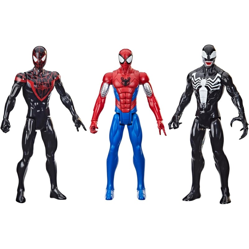 Hasbro - Spiderman Titan Hero Series Collection con 3 Personaggi - F5809