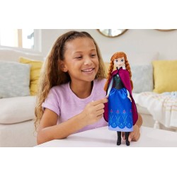 Mattel - Disney Frozen - Anna, bambola con abito elegante e accessori ispirati al film Dsney Frozen 1, giocattolo per bambini, 3