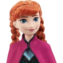 Mattel - Disney Frozen - Anna, bambola con abito elegante e accessori ispirati al film Dsney Frozen 1, giocattolo per bambini, 3