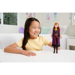 Mattel - Disney Frozen - Anna bambola con abito esclusivo e accessori ispirati ai film Disney Frozen 2, Giocattolo per Bambini 3