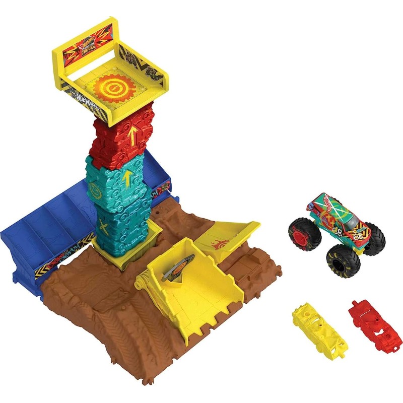 Mattel - Hot Wheels - Monster Trucks: Playset Arena Smashers - HNB94