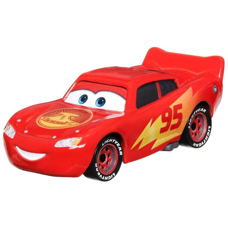 Mattel - Cars 3 - Lightning McQueen con Ruote da Corsa Macchina Giocattolo  in Scala Veicolo Die Cast