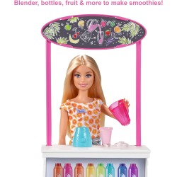 Mattel - Barbie - Playset Chioschetto dei Frullati con Bambola Bionda, Bar e Tanti Accessori, Giocattolo per Bambini 3+Anni - GR
