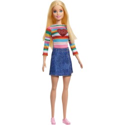 Mattel - Barbie - Uovissimo, include 1 Barbie Malibu e tanti accessori per essere una pop-star, 1 microfono, 1 bracciale pop-it,